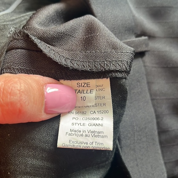 Robert Allan boy suit: black/ dark pin stripe. - Picture 6 of 6